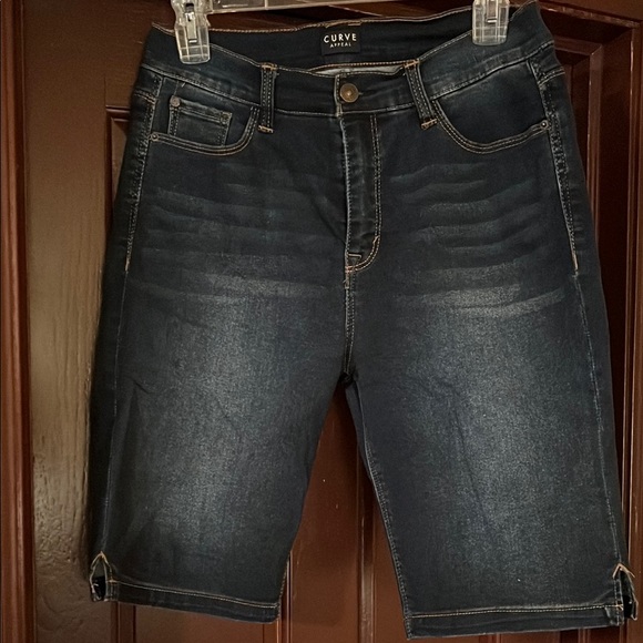 Women Blue Denim Shorts - Picture 3 of 4